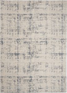 Nourison Rugs Rustic Textures Rectanglular RUS06 Rug in Ivory Blue 39m x 28m | Shackletons