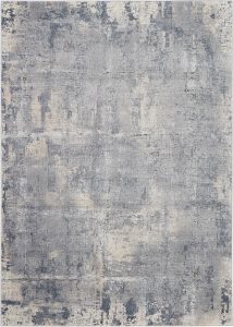 Nourison Rugs   Rustic Textures Rectanglular RUS06 Rug in Grey  Beige   22m x 16m | Shackletons