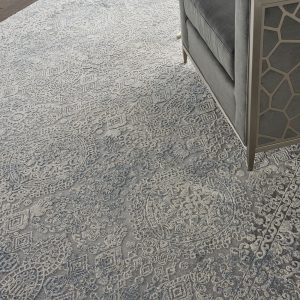 Nourison Rugs   Rustic Textures Rectanglular RUS09 Rug in Ivory  Light Blue   39m x 28m | Shackletons