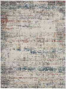 Nourison Rugs   Rustic Textures Rectanglular RUS14 Rug in Grey Multicolour   39m x 28m | Shackletons