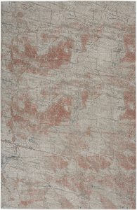 Nourison Rugs Rustic Textures Rectanglular RUS15 Rug in Grey Rust 18m x 12m | Shackletons