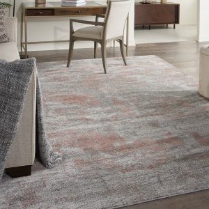 Nourison Rugs   Rustic Textures Rectanglular RUS15 Rug in Grey  Rust   32m x 24m | Shackletons