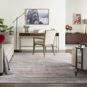 Nourison Rugs   Rustic Textures Rectanglular RUS15 Rug in Grey  Rust   32m x 24m | Shackletons