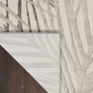 Nourison Rugs   Rustic Textures Rectanglular RUS17 Rug in Ivory  Grey   22m x 16m | Shackletons