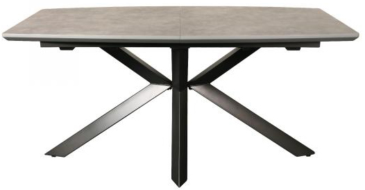 Carlton Furniture - Rhodes Butterfly Extending Concrete Effect Table