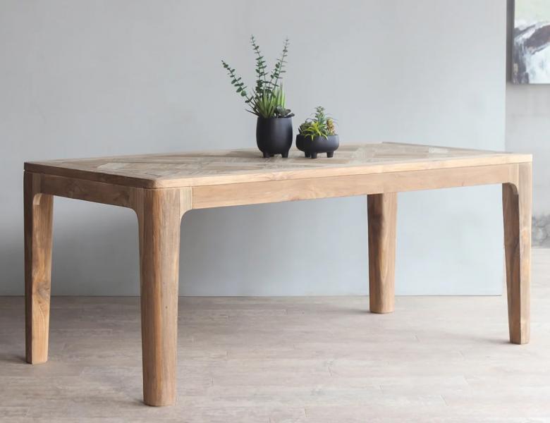 Carlton Furniture - Arch 200cm Dining Table in Recycled Teak