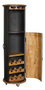 Carlton Furniture Java Round Wine Cabinet | Shackletons