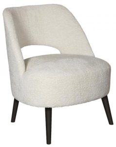 Carlton Furniture Lydia Upholstered Chair in Ivory | Shackletons