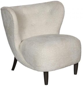 Carlton Furniture Navagio Upholstered Chair in Ivory | Shackletons