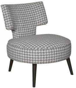 Carlton Furniture Salon Chair in Houndstooth | Shackletons