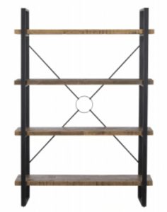 Carlton Furniture X O Metal Bookcase Natural Lime | Shackletons