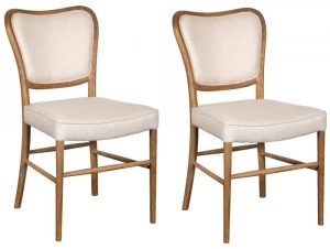 Pair of Carlton Furniture in Anouk Dining Chairs with Upholstered Back | Shackletons