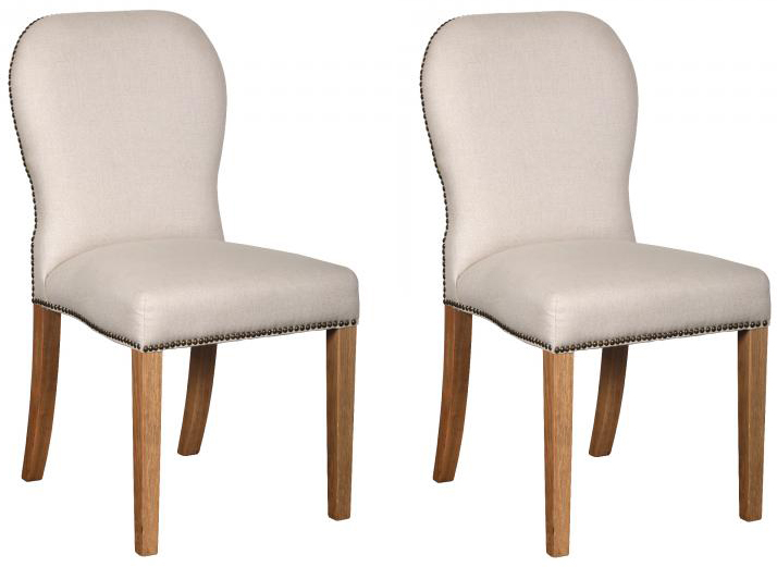 Pair of Carlton Furniture in PAvilion Dining Chairs in Linen