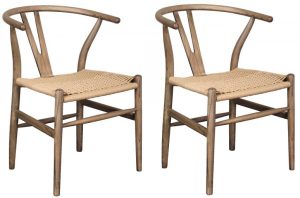 Pair of Carlton Furniture in Holcot Wishbone Dining Chairs | Shackletons