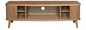 Carlton Furniture   Tambour   Grey Media Unit | Shackletons