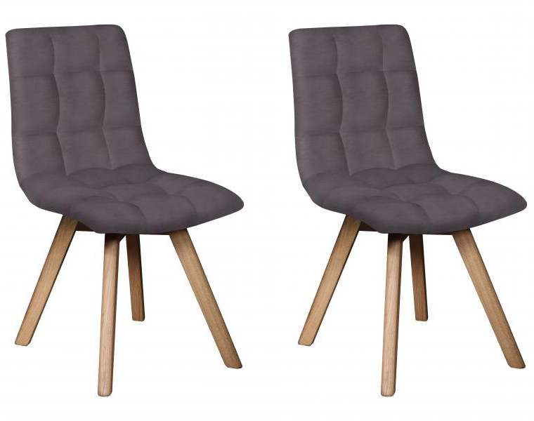 Pair of Carlton Furniture in Dolomite Dining Chairs in Steel