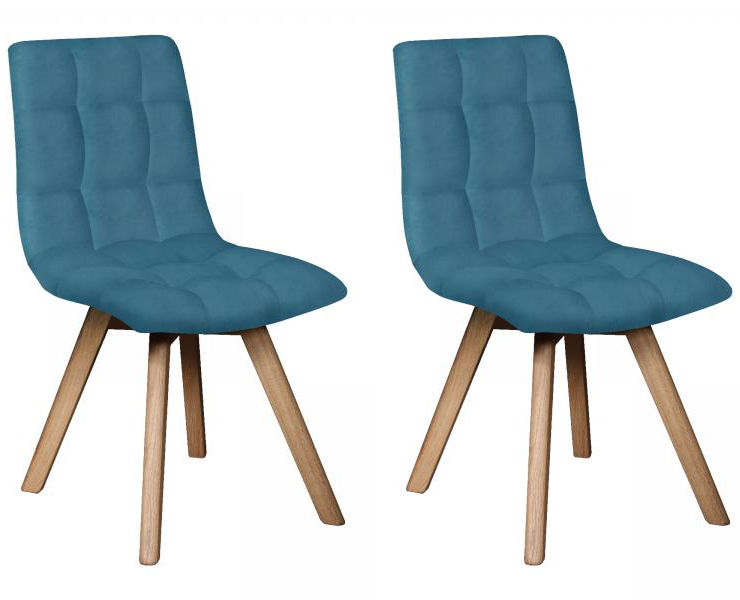 Pair of Carlton Furniture in Dolomite Dining Chairs in Teal