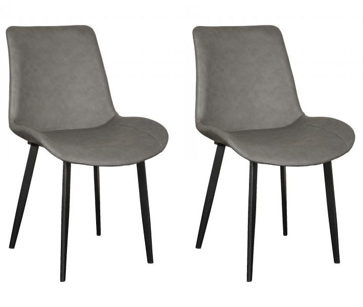Pair of Carlton Furniture in Kos Dining Chairs in Grey