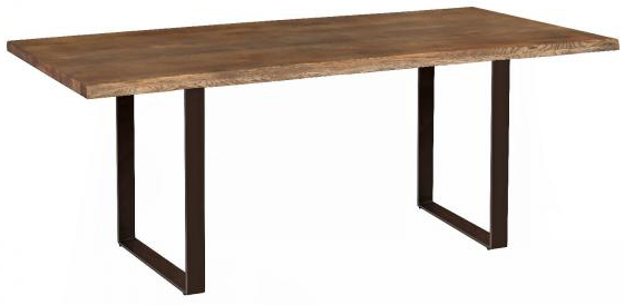 Carlton Furniture - Modena 150cm U-Leg Charcoal Oiled Dining Table