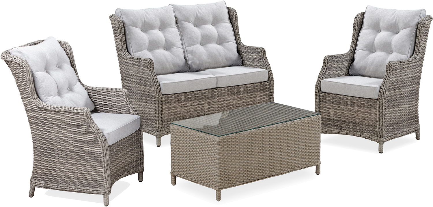 Tom Chambers Capri Lounge Set in Pewter