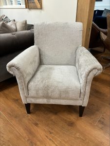 York Accent Chair in Aaron Silver BUOYANT STOCK 23 | Shackletons
