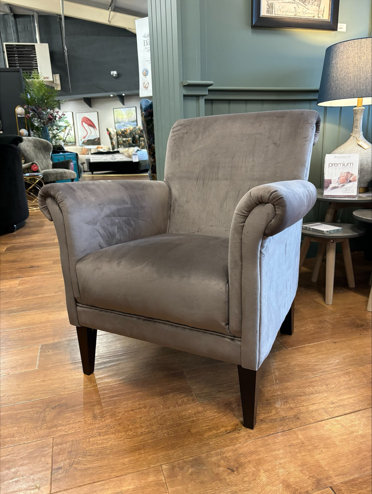 York Accent Chair in Festival Mole (BUOYANT STOCK 23)