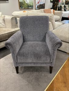 York Accent Chair in Lassie Charcoal BUOYANT STOCK 23 | Shackletons