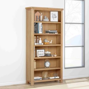 Foxington 180cm Bookcase Natural Oak | Shackletons