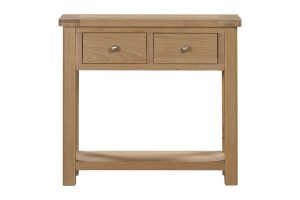 Foxington Console Table with 2 Drawers Natural Oak | Shackletons