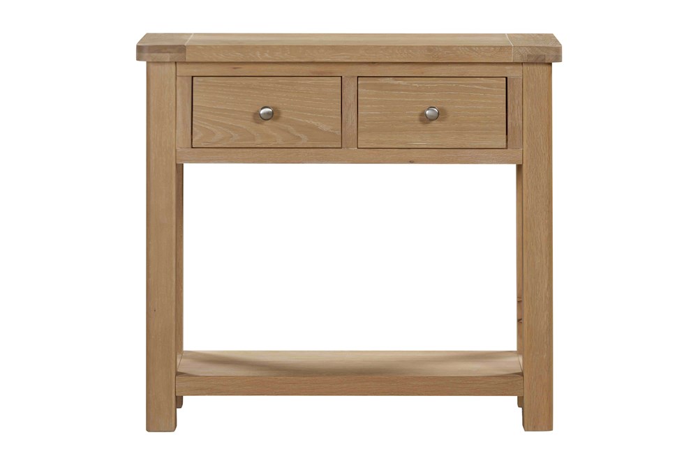Foxington Console Table with 2 Drawers - Natural Oak