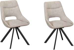 Pair of Baker Paige Dining Chairs Light Grey | Shackletons