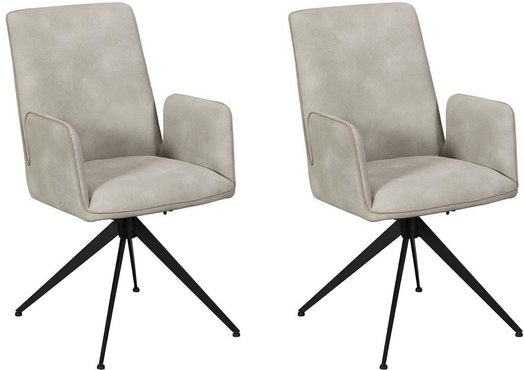 Pair of Baker Rebecca Dining Armchairs Misty | Shackletons