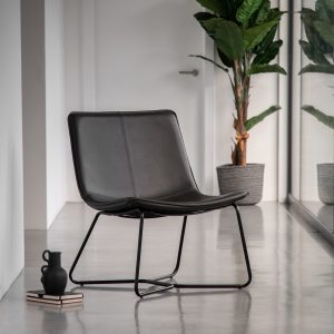 Gallery Direct Hawking Lounge Chair Charcoal | Shackletons