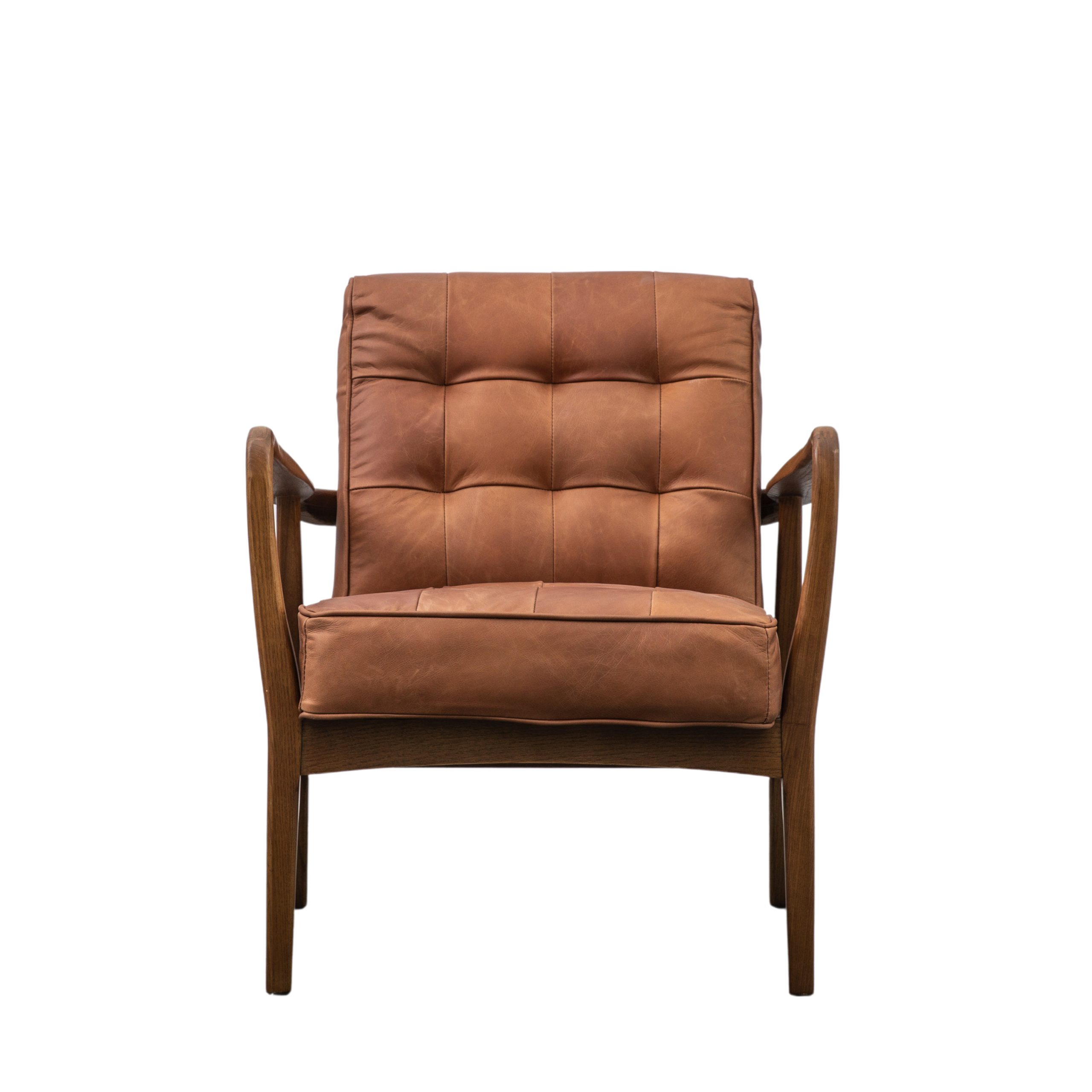 Gallery Direct Humber Armchair Vintage Brown Leather