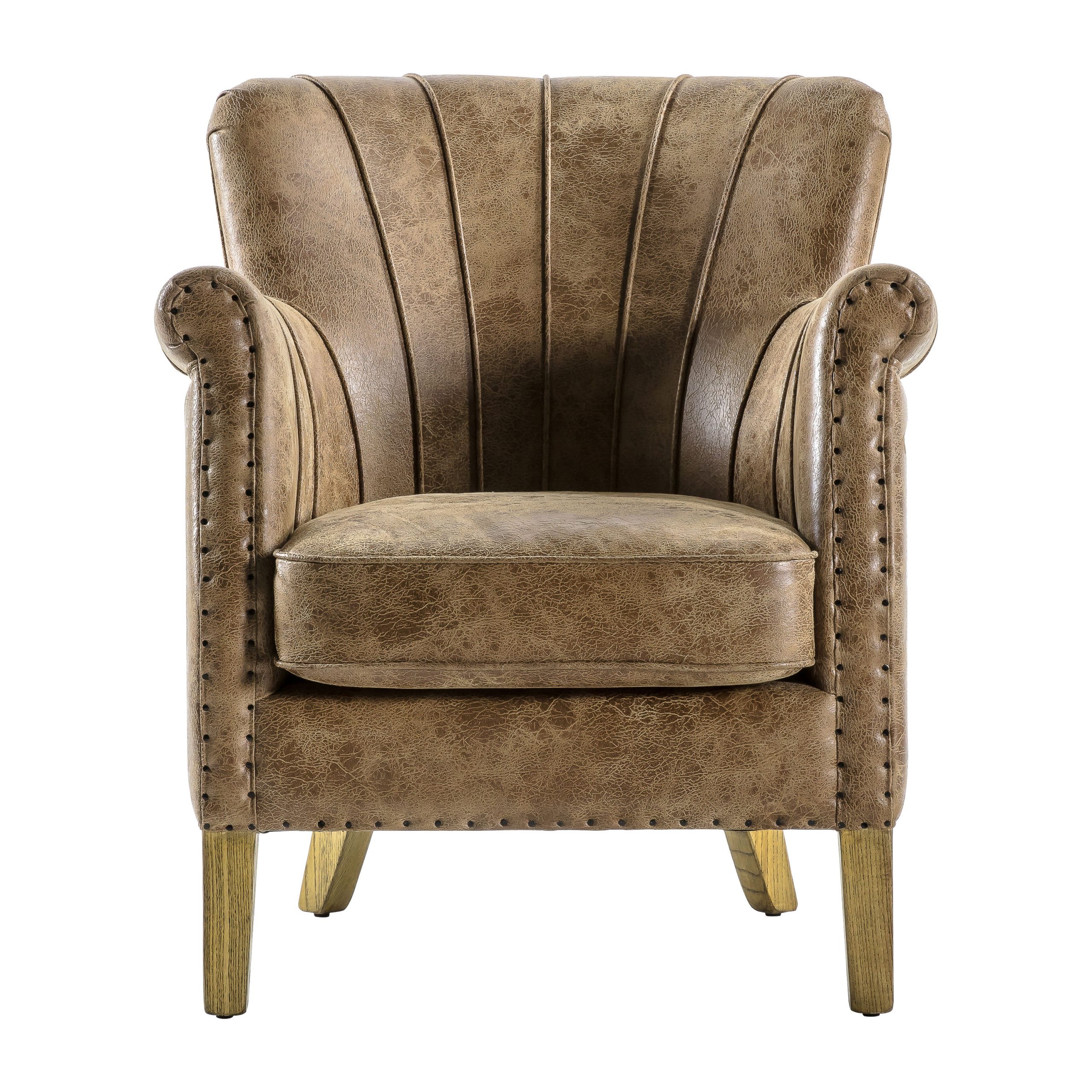 Gallery Direct Hickman Armchair Brown Leather