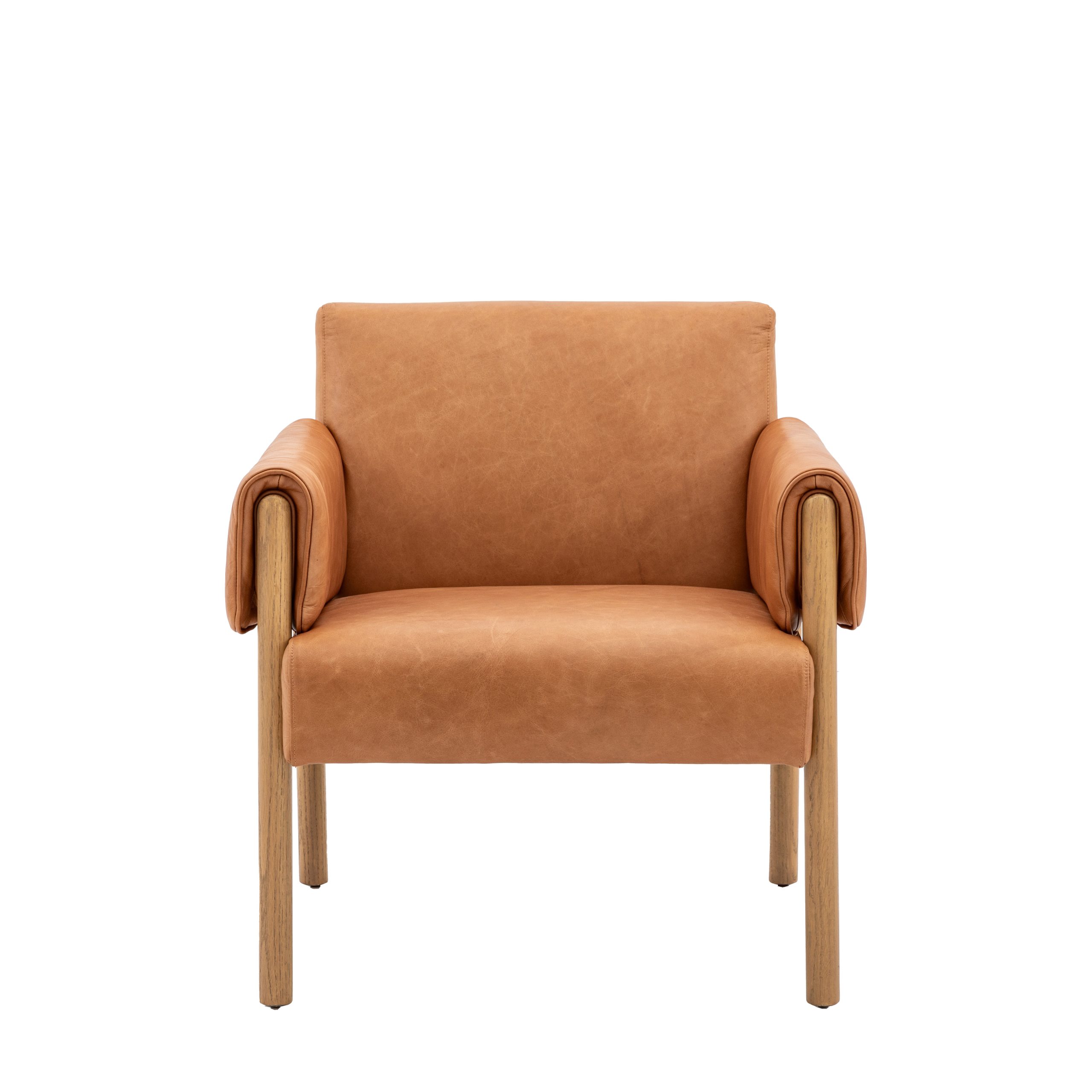 Gallery Direct Stratford Armchair Brown Leather