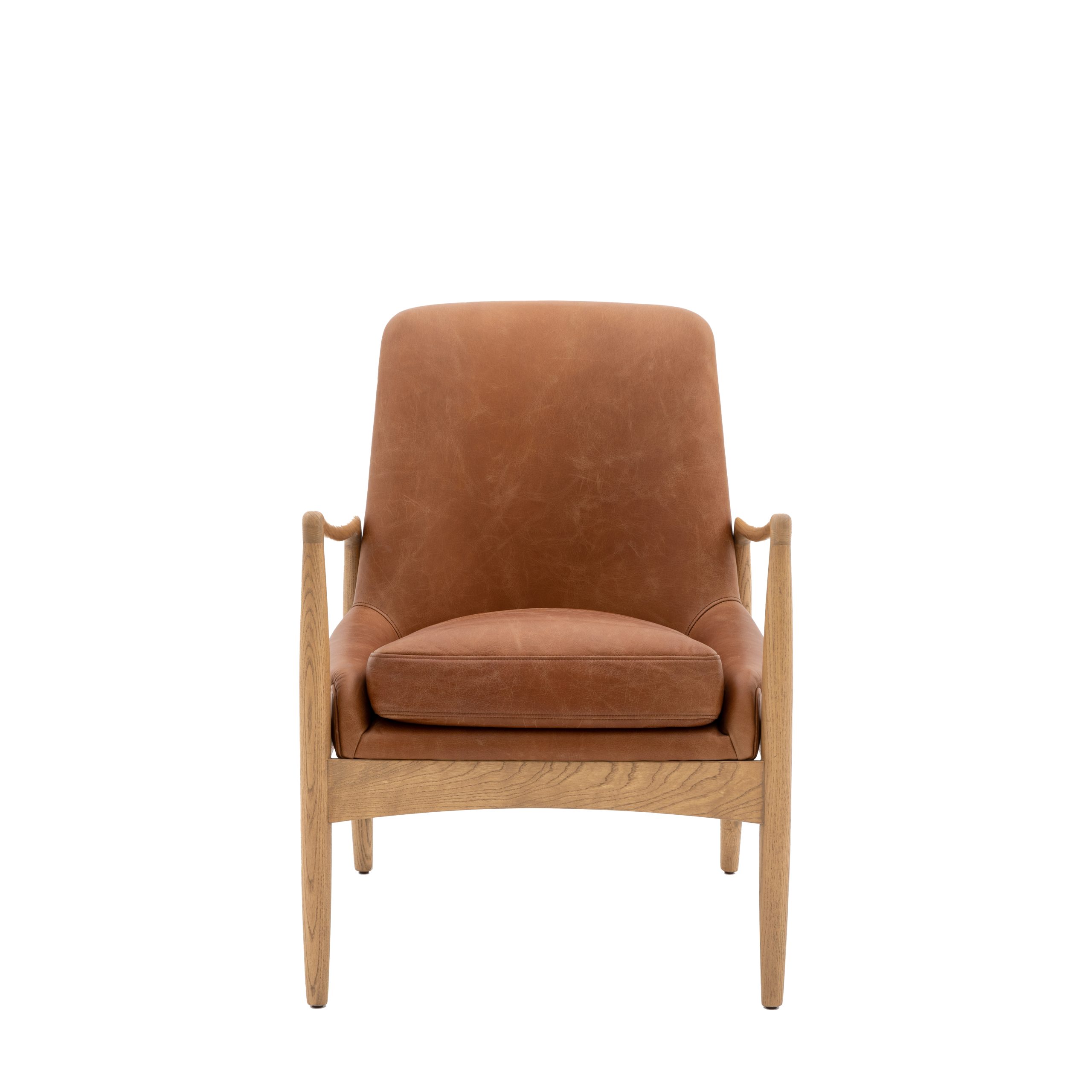 Gallery Direct Carrera Armchair Brown Leather