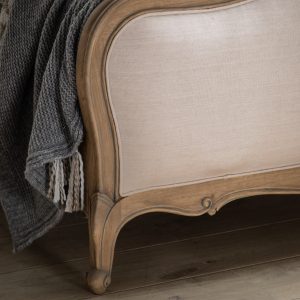 Gallery Direct Chic 5 Linen Upholstered Bed Weathered | Shackletons
