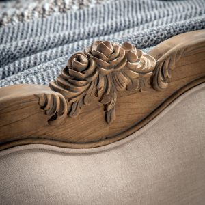 Gallery Direct Chic 5 Linen Upholstered Bed Weathered | Shackletons