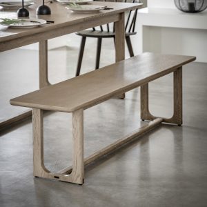 Gallery Direct Craft Dining Bench Smoked | Shackletons