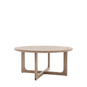 Gallery Direct Craft Round Coffee Table Smoked | Shackletons