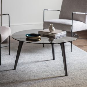 Gallery Direct Blair Round Coffee Table Black | Shackletons