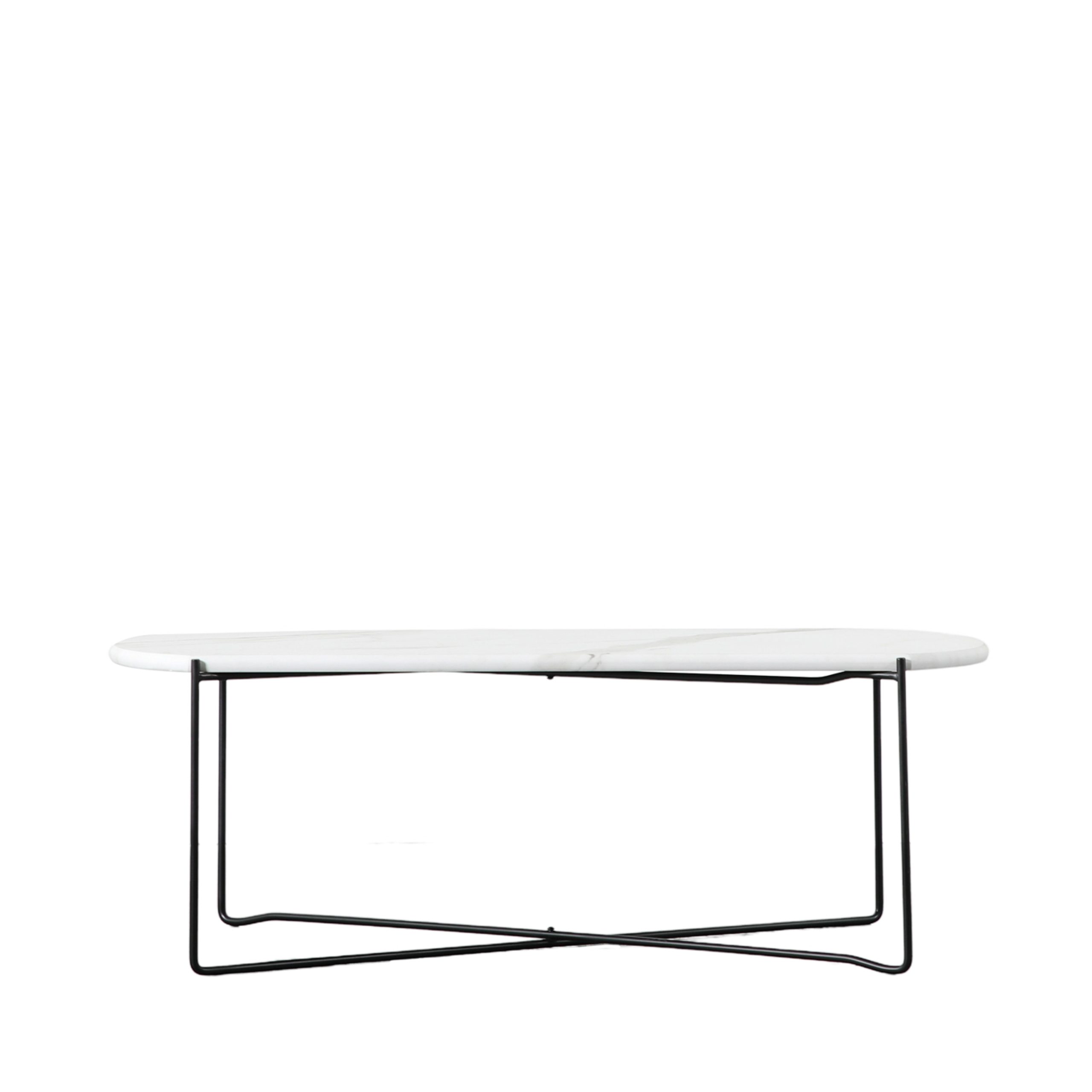 Gallery Direct Linford Coffee Table White Marble