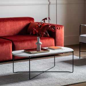 Gallery Direct Linford Coffee Table White Marble | Shackletons