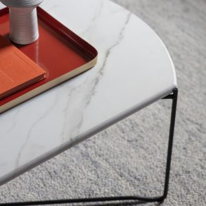 Gallery Direct Linford Coffee Table White Marble | Shackletons