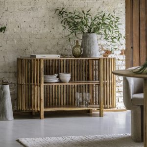 Gallery Direct Voss Slatted Console Table | Shackletons