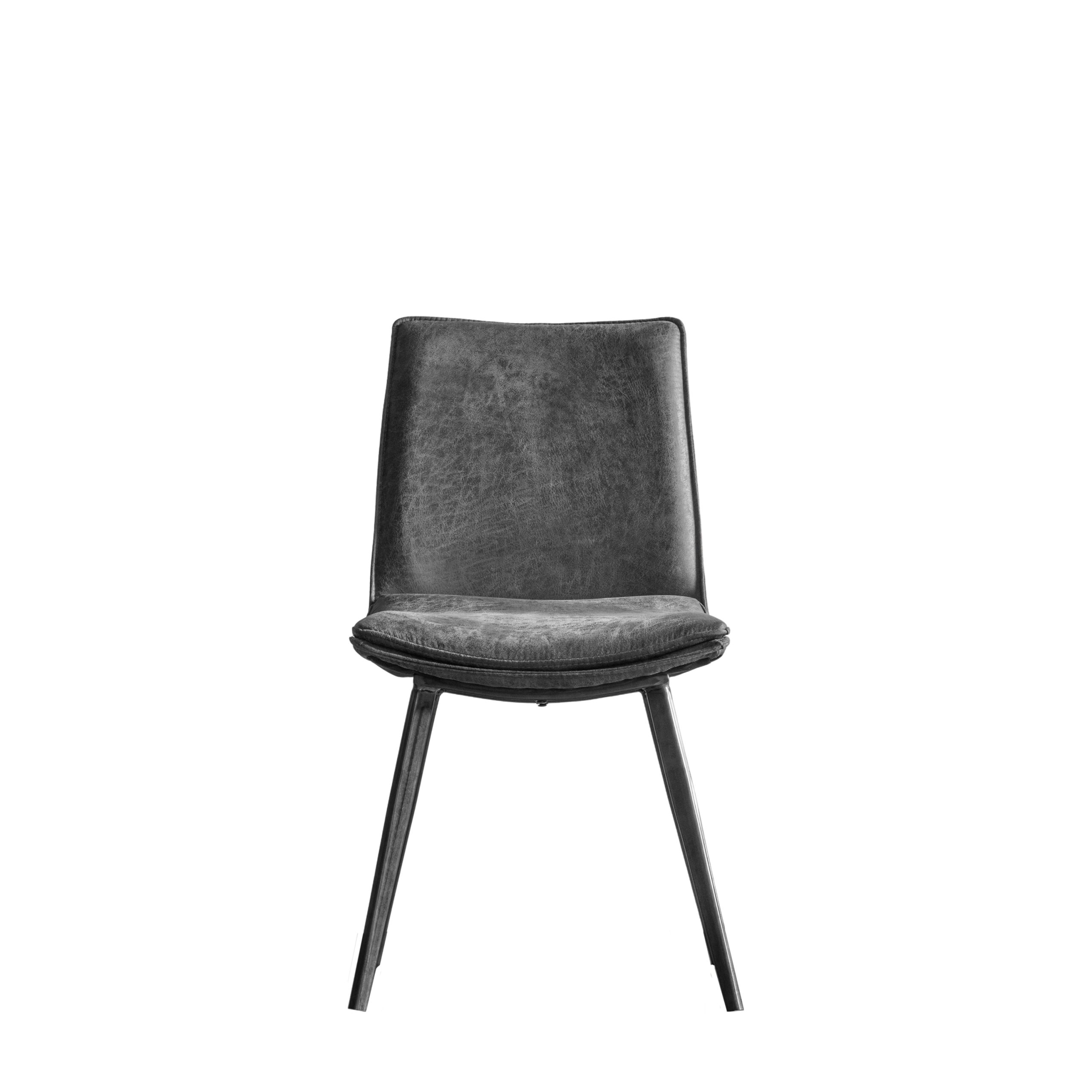 Gallery Direct Hinks Chair Grey (Set of 2)