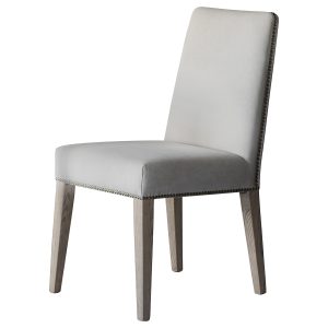 Gallery Direct Rex Dining Chair Cement Linen Set of 2 | Shackletons