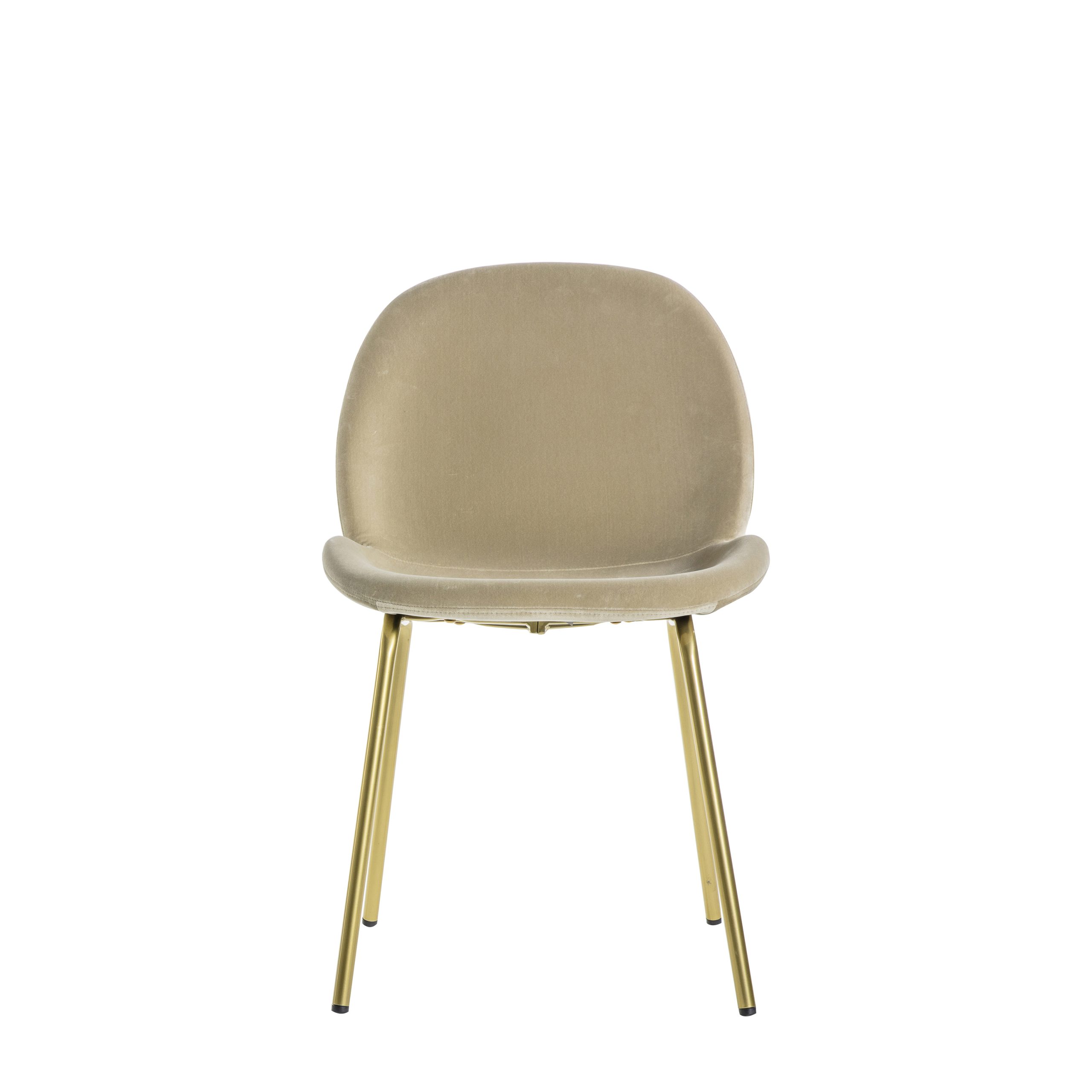 Gallery Direct Flanagan Chair Oatmeal Velvet (Set of 2)