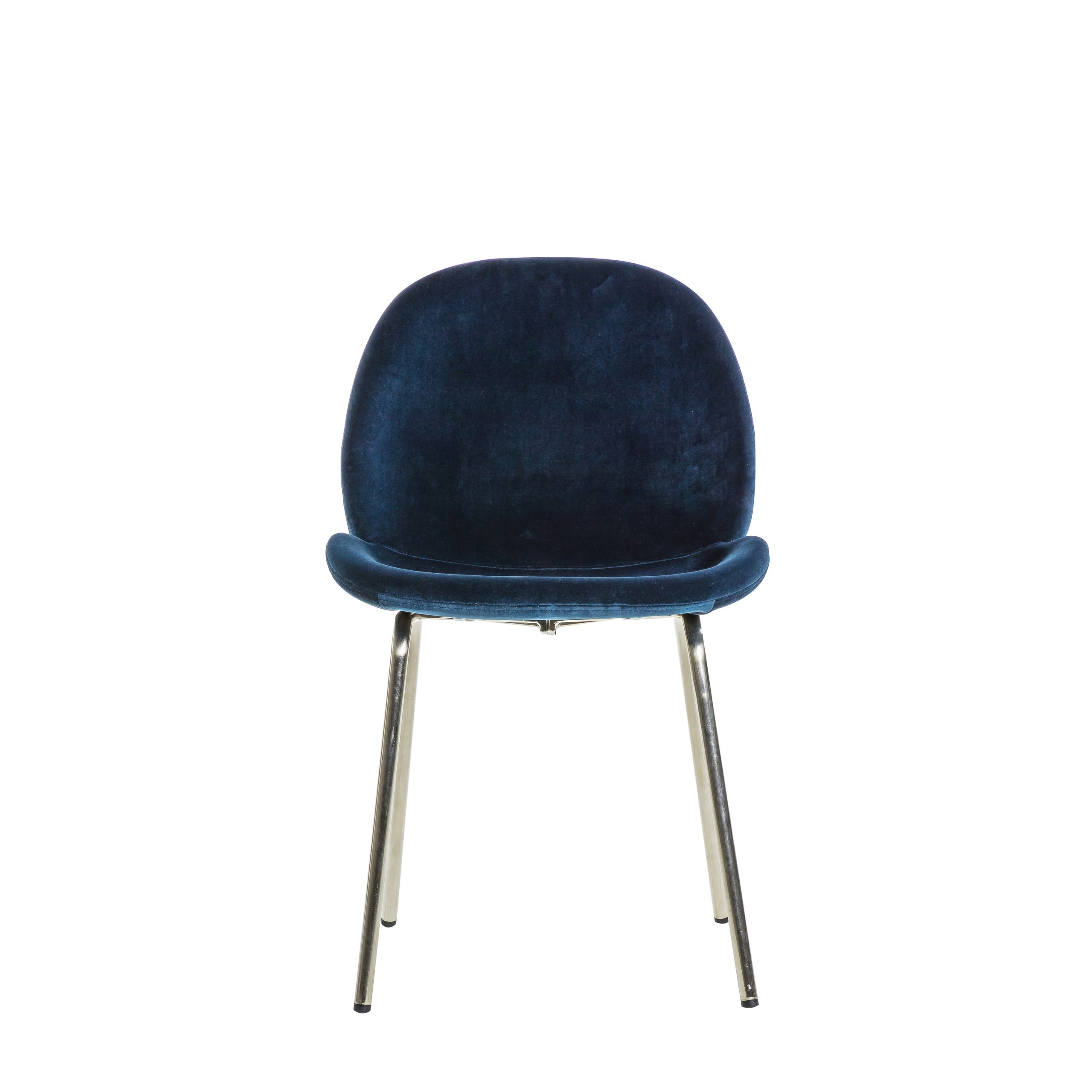 Gallery Direct Flanagan Chair Petrol Blue Velvet (Set of 2)